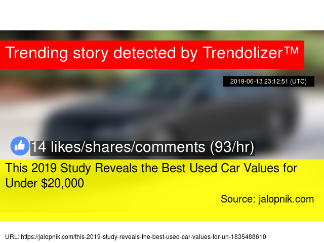 Used Car Values >> This 2019 Study Reveals The Best Used Car Values For Under Used Car Values >> This 2019 Study Reveals The Best Used Car Values For Under